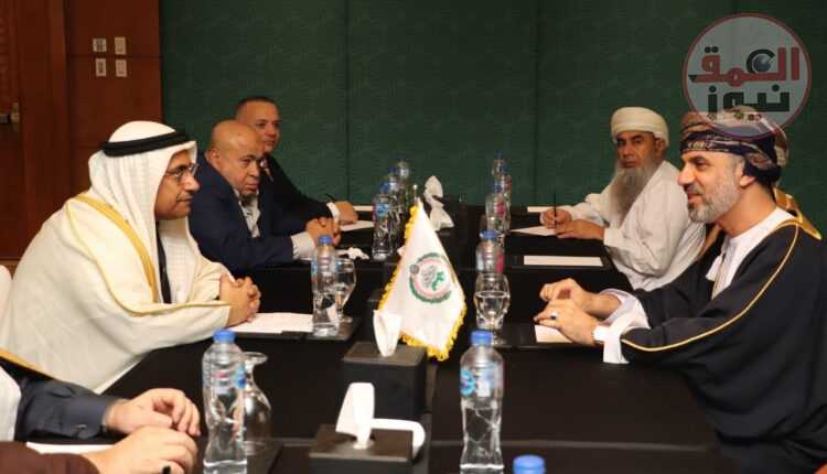 " البرلمان العربي" يقيم جلسة مباحثات مع رئيس مجلس الشورى بسلطنة عمان