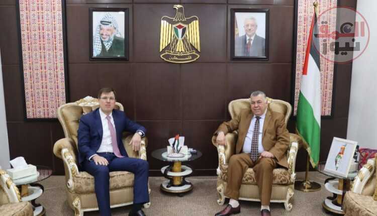 قنصل فلسطين في كردستان يستقبل نظيره من روسيا الاتحادية