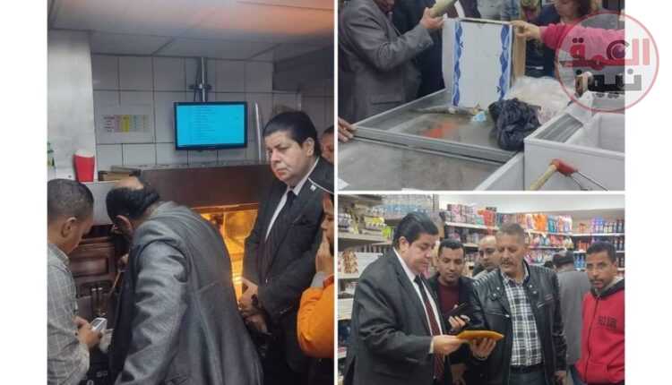 ضبط وأشاد أثناء حملات حى غرب القاهرة على المطاعم ومحلات الوجبات الجاهزه