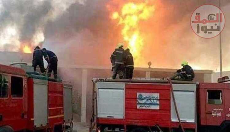 مصاب وخسائر بالآلاف.. حريق يلتهم محل ملابس في طنطا