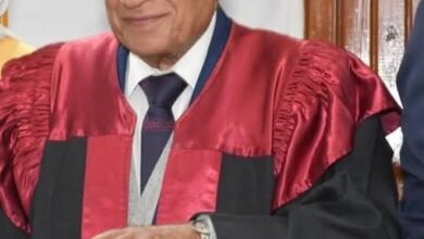 رئيس جامعة المنصورة ينعي الأستاذ الدكتور حسين عليوه العميد الأسبق لكلية الآداب